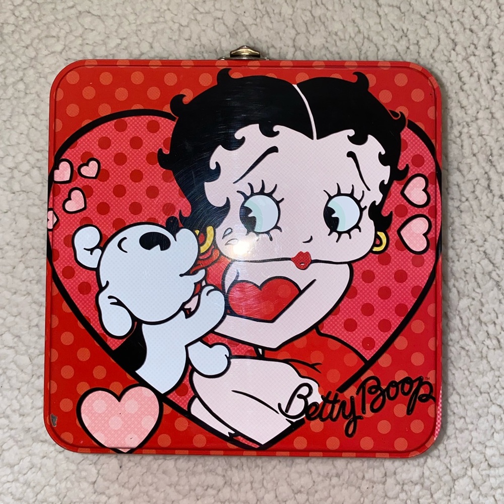 Betty Boop square tin tote